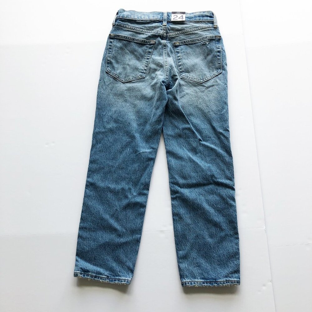 GAP Jeans Womens 24 Petite NWT Cheeky Straight Leg Medium Indigo Denim - Picture 4 of 10